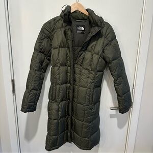 North Face hooded goose down jacket